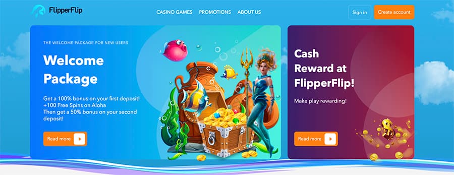 flipper flip casino online interface