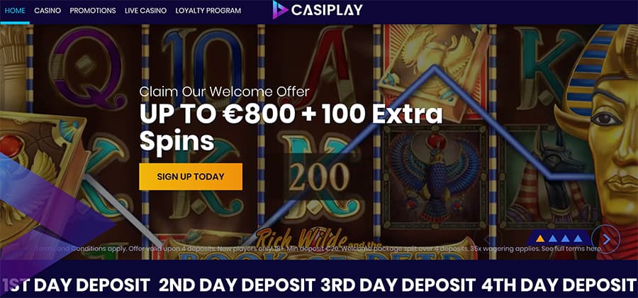 casiplay casino screenshot interface