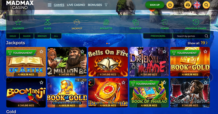 madmax casino screenshot games