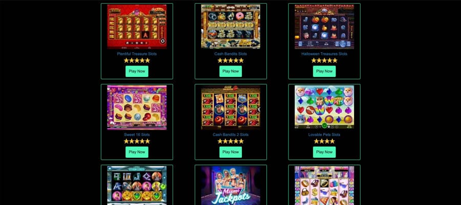 screenshot uptown pokies games